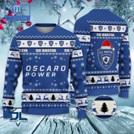 Sporting Club di Bastia Santa Hat Ugly Christmas Sweater