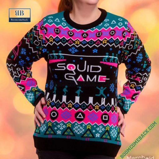 Squid Game Merry Squidmas Ugly Christmas Sweater