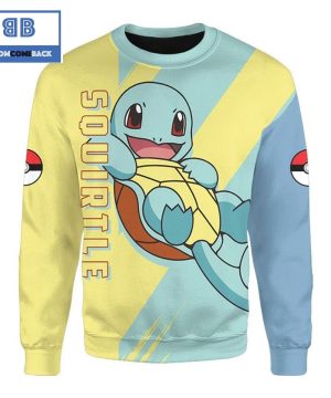 Squirtle Pokemon Anime Christmas 3D Sweatshirt