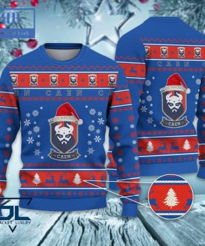 Stade Malherbe Caen Santa Hat Ugly Christmas Sweater