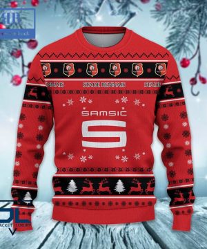 Stade Rennais FC Santa Hat Ugly Christmas Sweater