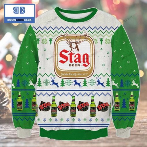 Stag Beer Christmas 3D Sweater