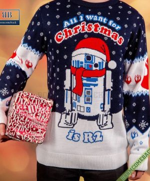 Star Wars All I Want For Christmas Is R2 Ugly Xmas Sweater