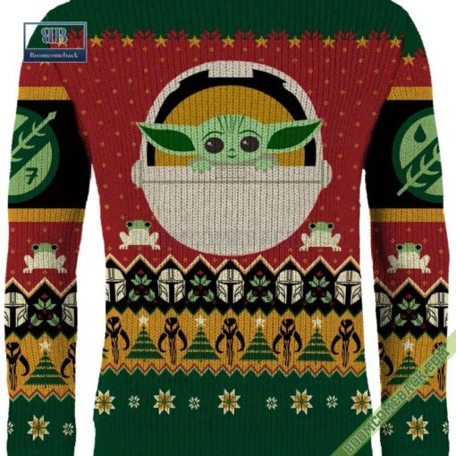 Star Wars Baby Yoda Grogu Ugly Christmas Sweater Gift For Adult And Kid