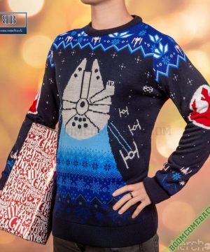 Star Wars Frosty Falcon 3D Christmas Sweater Gift For Adult And Kid