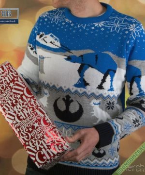 star wars happy hoth idays 3d christmas sweater gift for adult and kid 5 ALj6f