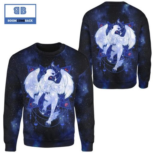 Starry Winged Sphinx Pokemon Anime Christmas 3D Sweatshirt