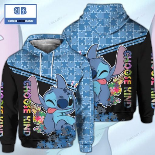 Stitch Choose Kind 3D Hoodie