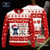 Stitch In Case Of Accident My Blood Type Is Jagermeister Ugly Christmas Sweater Hoodie Zip Hoodie Bomber Jacket