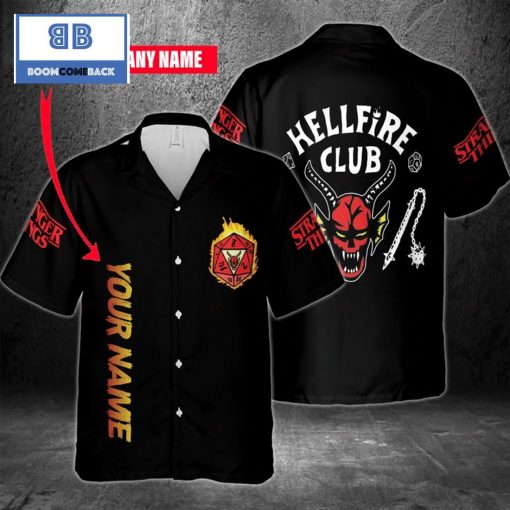 Stranger Things Hellfire Club Custom Name Hawaiian Shirt