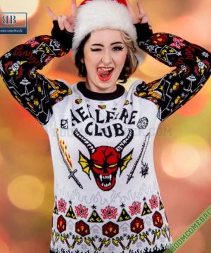 stranger things hellfire club ugly christmas sweater gift for adult and kid 3 fAfTv