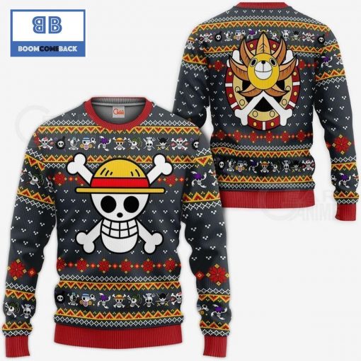 Straw Hat Pirates Flag One Piece Anime Christmas 3D Sweater