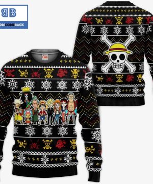 Straw Hat Pirates One Piece Anime 3D Christmas Sweater