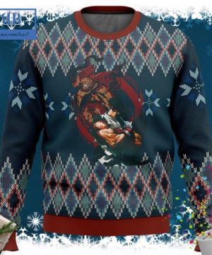 Street Fighter Ryu Vs Akuma Ugly Christmas Sweater