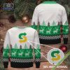 Subway Logo Pattern Ugly Christmas Sweater