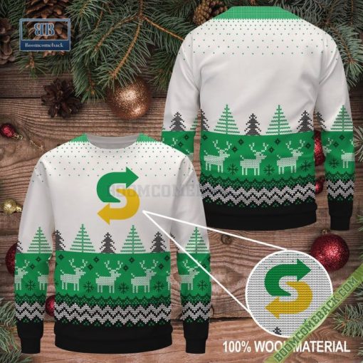 Subway 3D Ugly Sweater For Adult And Kid