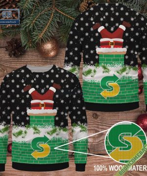 Subway Santa Claus Ugly Christmas Sweater