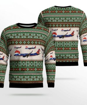 Sun Country Airlines Boeing 737-8Q8 Ugly Christmas Sweater