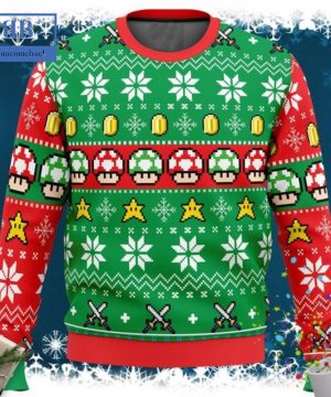 Super Mario Mushroom Ugly Christmas Sweater