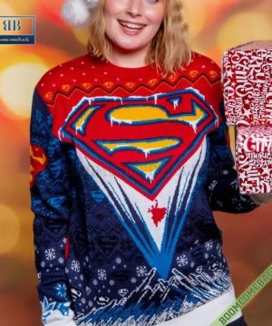 Superman DC Comics 3D Ugly Christmas Sweater Gift For Adult And Kid