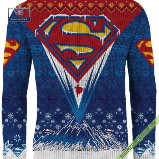 Superman DC Comics 3D Ugly Christmas Sweater Gift For Adult And Kid