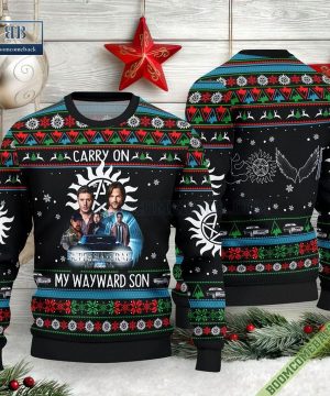 Supernatural Carry On My Wayward Son Christmas Sweater