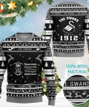 Swansea City AFC 3D Ugly Christmas Sweater