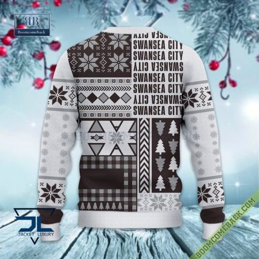 Swansea City AFC Ugly Christmas Sweater, Christmas Jumper