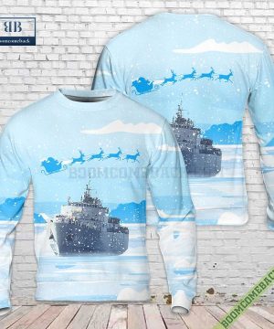 Swedish Navy HSwMS Alvsborg M02 Ugly Christmas Sweater