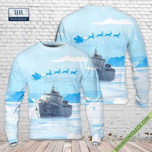 Swedish Navy HSwMS Alvsborg M02 Ugly Christmas Sweater