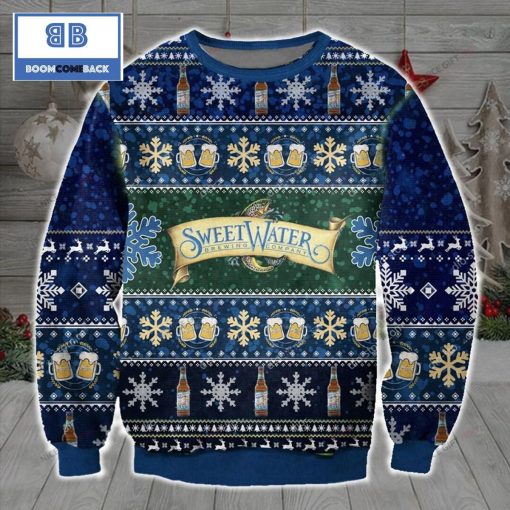 SweetWater Brewery Beer Christmas 3D Sweater