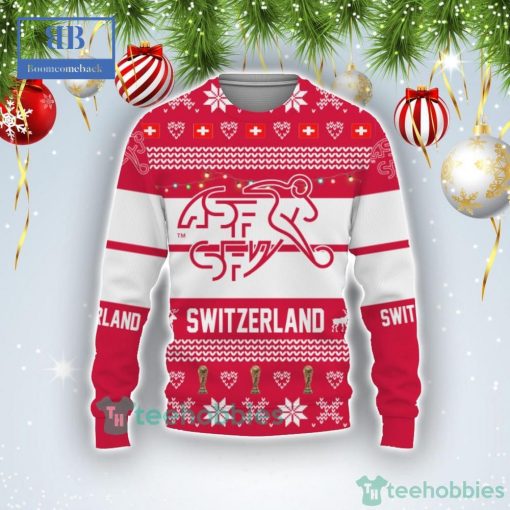 Switzerland National Football Team World Cup 2022 Qatar Style 2 Ugly Christmas Sweater