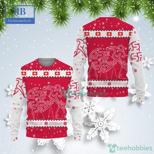 Switzerland National Football Team World Cup 2022 Qatar Style 3 Ugly Christmas Sweater