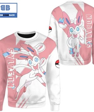 Sylveon Pokemon Anime Christmas 3D Sweatshirt