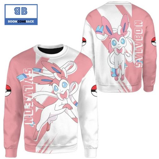 Sylveon Pokemon Anime Christmas 3D Sweatshirt