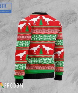 t rex bells t rex bells t rex all the way ugly christmas sweater 5 klhzZ