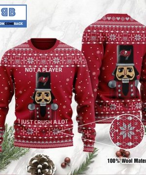 Tampa Bay Buccaneers Not A Player I Just Crush Alot Ugly Christmas Sweater