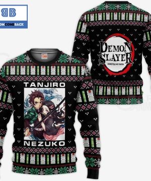 Tanjiro And Nezuko Kimetsu No Yaiba Anime Ugly Christmas Sweater