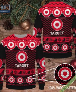 Target Logo Pattern Ugly Christmas Sweater