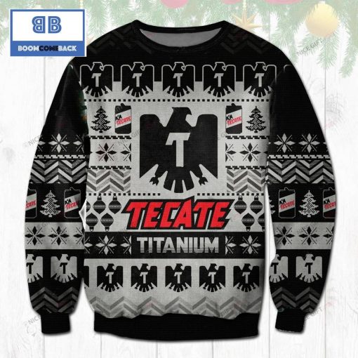 Tecate Beer Christmas Black 3D Sweater