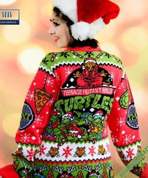 teenage mutant ninja turtles merry christmas dudes ugly sweater jumper 7 tdTgg