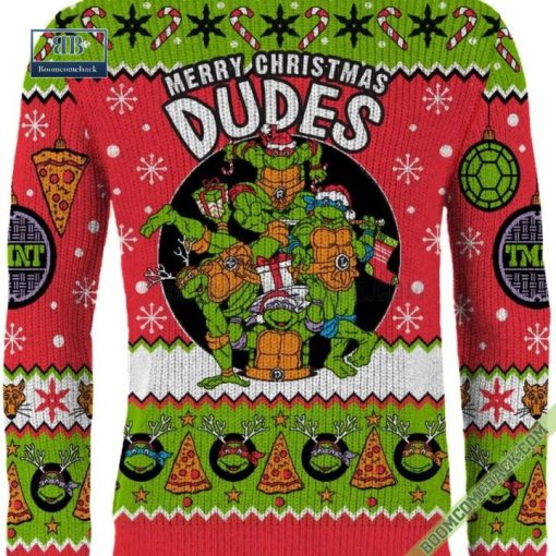 Teenage Mutant Ninja Turtles Merry Christmas Dudes Ugly Sweater Jumper