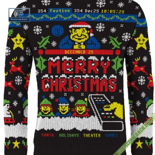 Teletext December 25 Merry Christmas Ugly Sweater