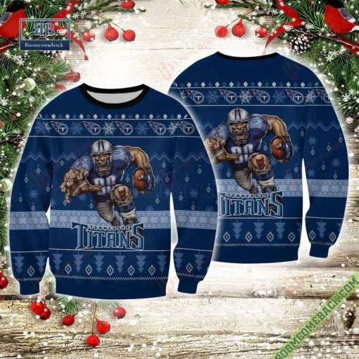 Tennessee Titans Player Rushing Ugly Sweater