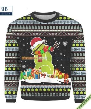 Tennis Snowman Ugly Christmas Sweater