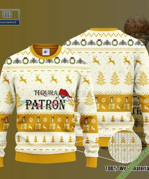 Tequila Patron Santa Hat Christmas Ugly Christmas Sweater Hoodie Zip Hoodie Bomber Jacket