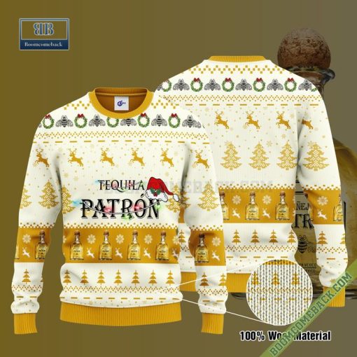 Tequila Patron Santa Hat Christmas Ugly Christmas Sweater Hoodie Zip Hoodie Bomber Jacket