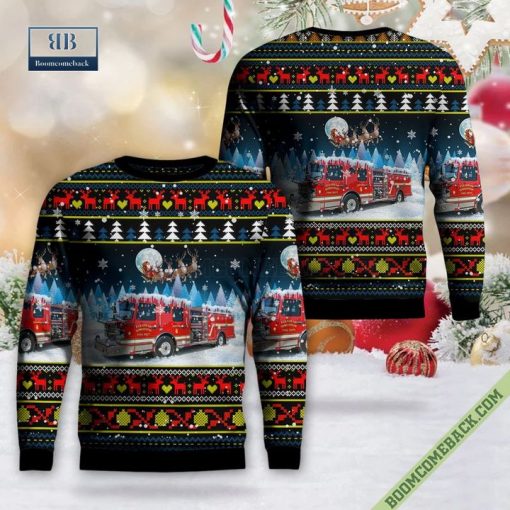 Texas, Fulshear Simonton Fire Christmas Sweater Jumper