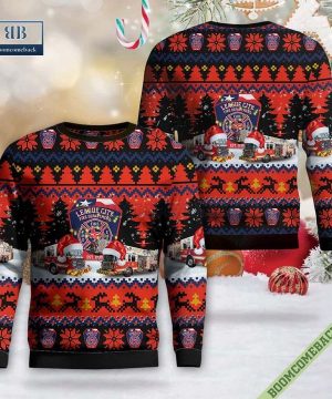 Texas, League City Fire Dept Ugly Christmas Sweater