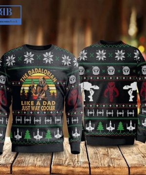 The Dadalorian Like A Dad Just Way Cooler Ugly Christmas Sweater